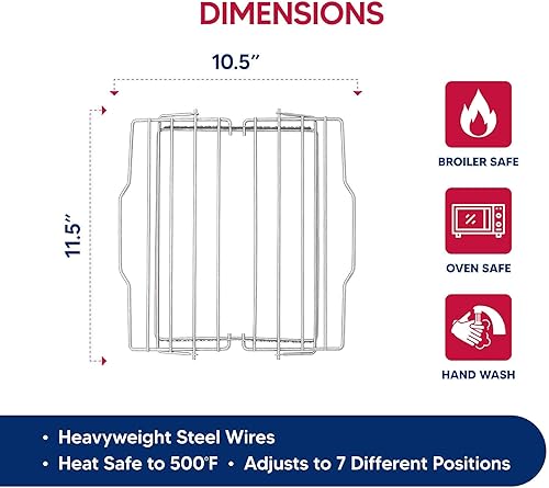 Vista 4 de HIC Harold Import Co. - Parrilla ajustable Plateado