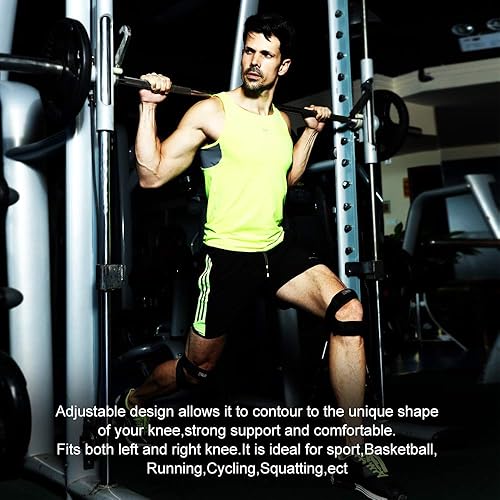 Miniatura 6 de HUEGLO Correa de soporte de tendón rotuliano para mujeres y hombres, rodillera para aliviar el dolor de rodilla, soporte estabilizador de rodilla