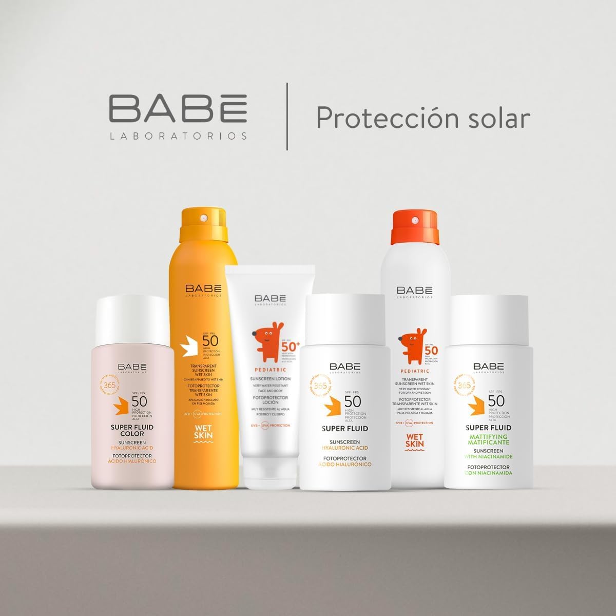Laboratorios Babé - Super Fluid Fotoprotector SPF 50 | Filtr przeciwsłoneczny | Wodoodporny | Wszystkie rodzaje skóry | Fotoaging | Ochrona przed promieniowaniem słonecznym | 50ml