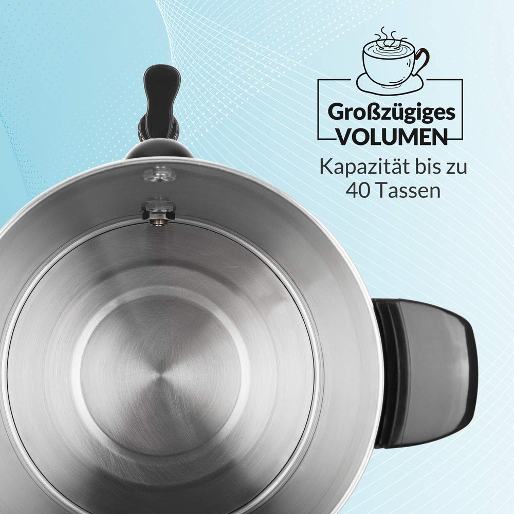 MONZANA® Bollitore per Vin Brulé 8,8L con Rubinetto 30 Tazze Acciaio Inox Regolazione 30-110°C Erogatore Bevande Calde Punch
