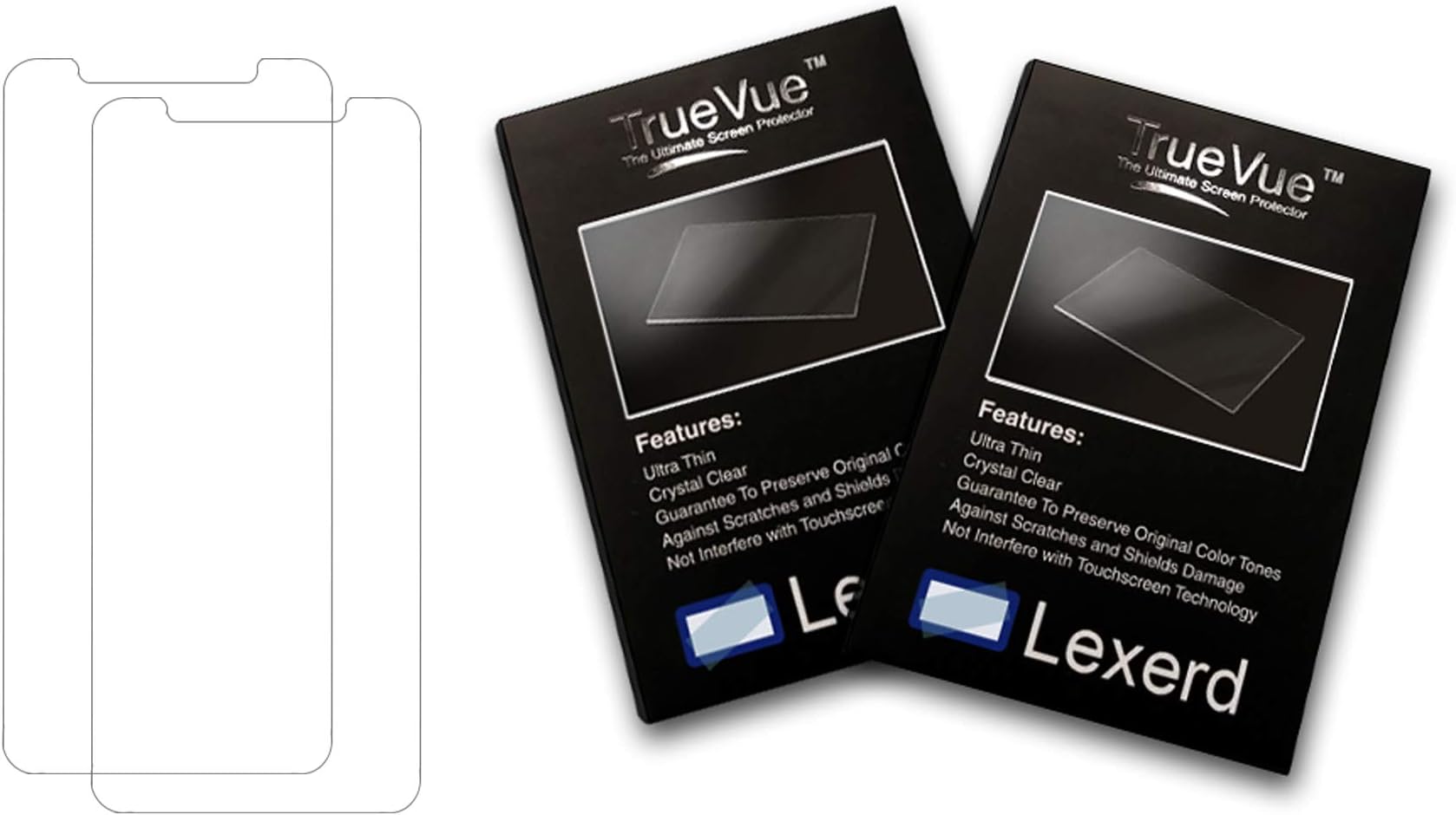 Lexerd - Compatible with Golf Buddy Tour TrueVue Crystal Clear GPS Screen Protector (Dual Pack Bundle)
