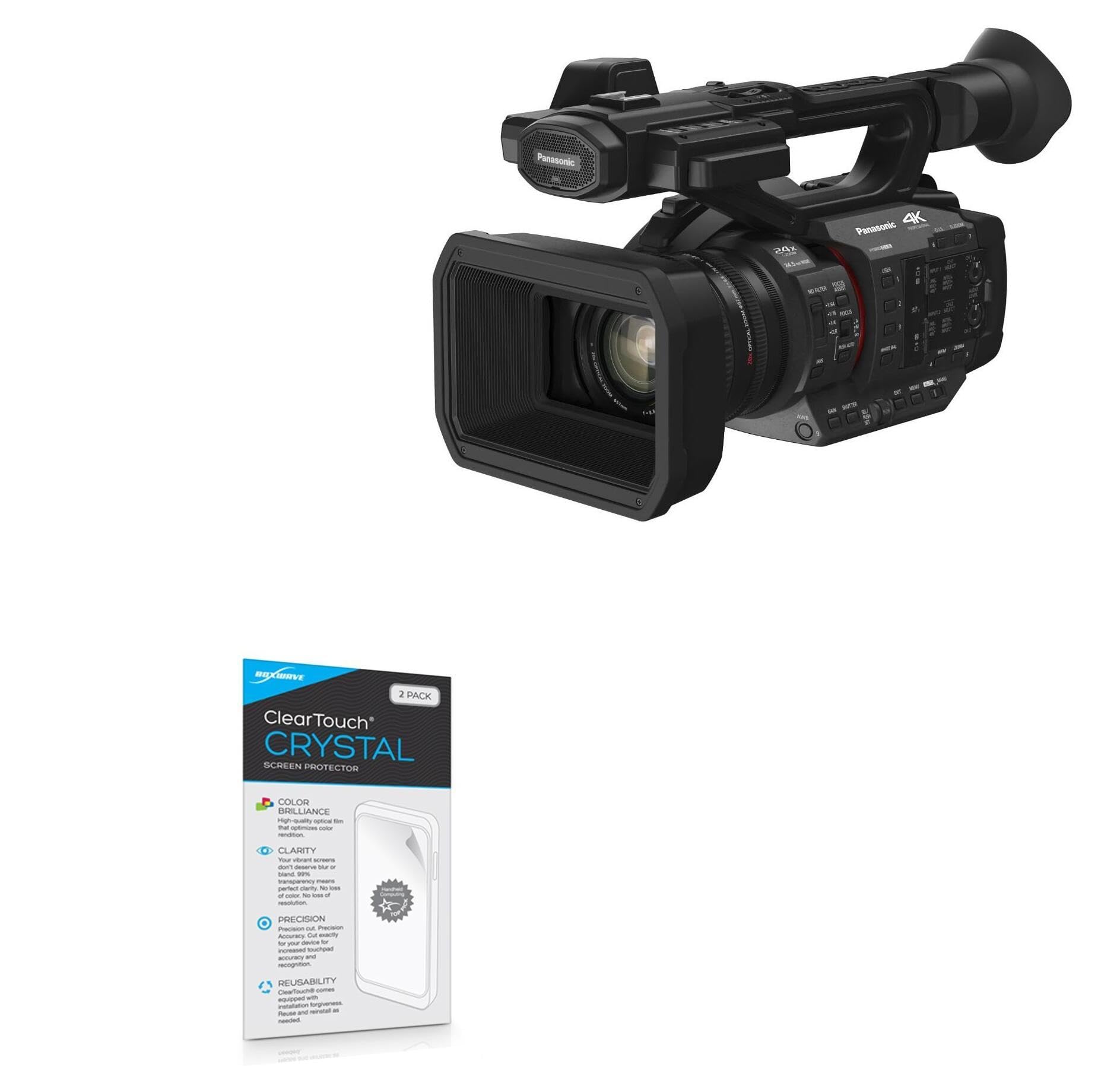 BoxWave Screen Protector Compatible with Panasonic HC-X20 - ClearTouch Crystal (2-Pack), HD Film Skin - Shields from Scratches