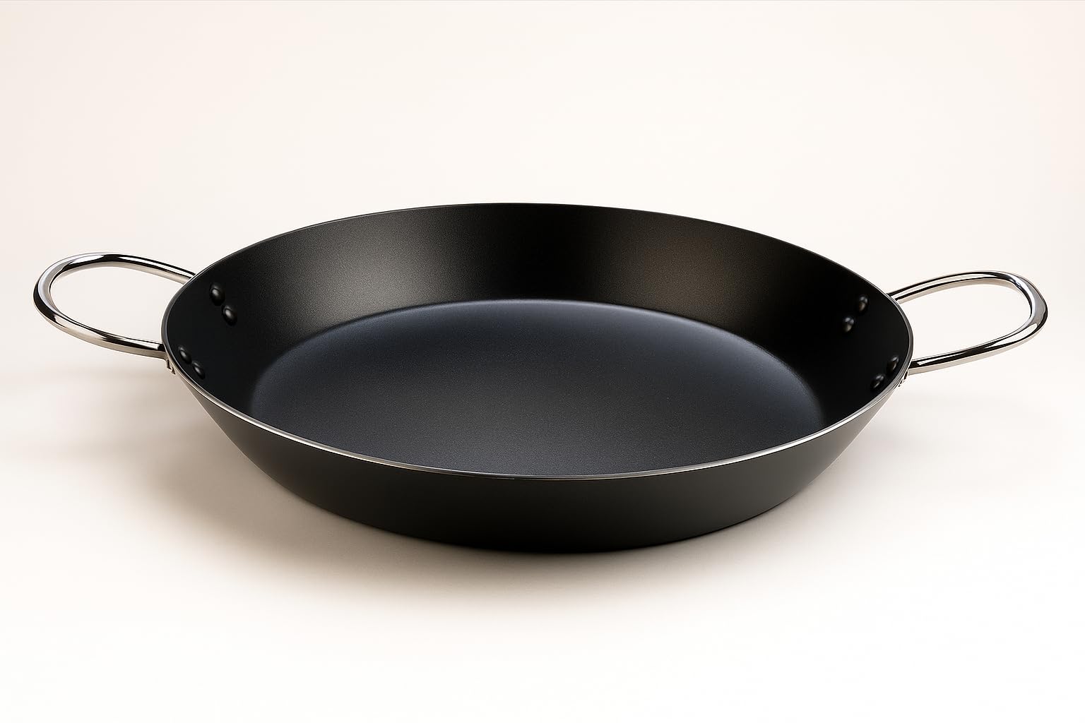 WECOOK! Kratha Padella per Paella a Induzione, 46cm, 12 Porzioni, Antiaderente XYLAN PLUS Ecologico senza PFOA, Alluminio Pressato, 3mm di Spessore, Vitroceramica, Gas, Lavastoviglie