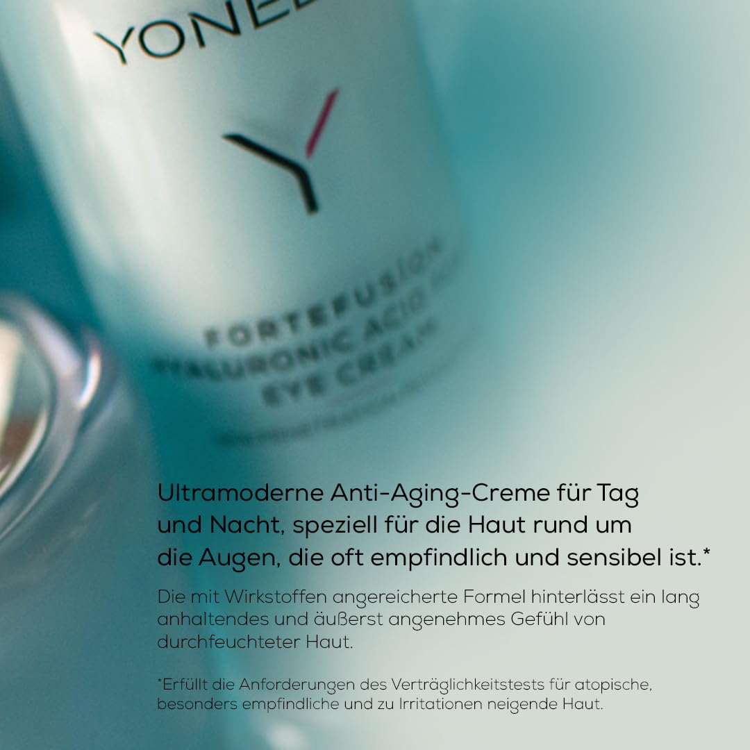 YONELLE Crema Contorno Occhi contro Borse e Occhiaie - Eye Cream e Palpebre - Crema Viso Idratante Antirughe - Anti Età Giorno e Notte - Crema Antirughe Donna 15 ml