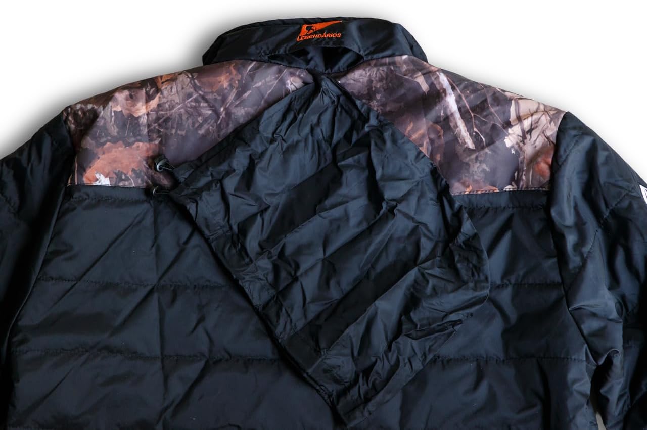 LEGENDARIOS Men's Puffer Jacket – Polyester Woven Fabric