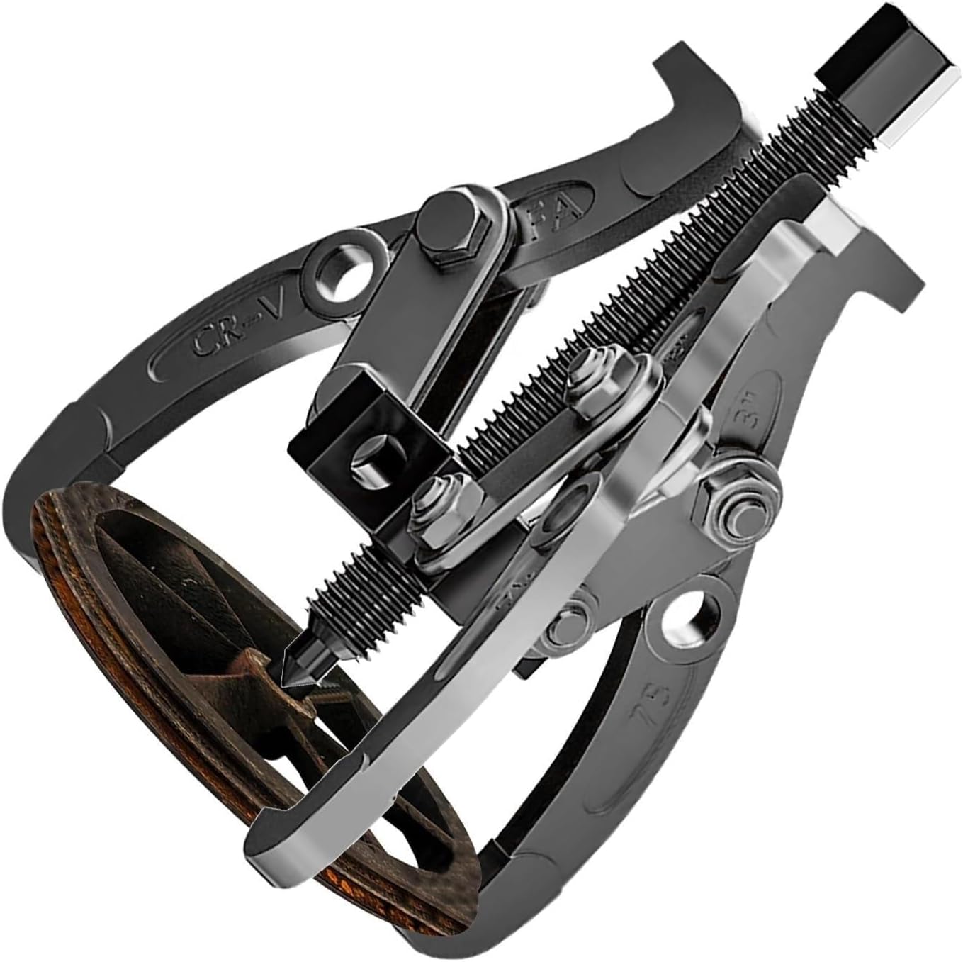 3 Jaw Gear Puller, 3", 4", 6", 8" Bearing Puller, 2 or 3 Jaw Reversible Wheel Puller, Gear, Pulley, Bearing and Flywheel Puller, Assembly Required(1.5T/4in)