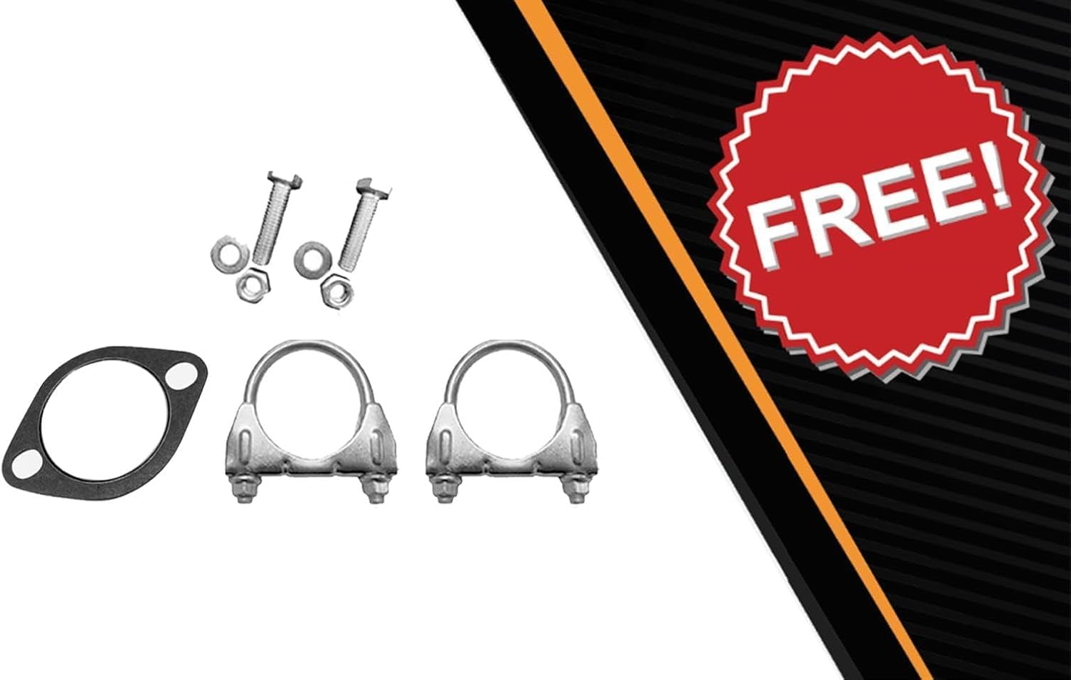 Exhaust Intermediate Pipe Muffler and Resonator Kit Compatible for 2002-2004 Chevy Venture 3.4L | Direct-Fit | Northeastern Exhaust | Free Clamps, Gasket and Bolts & Nuts Included