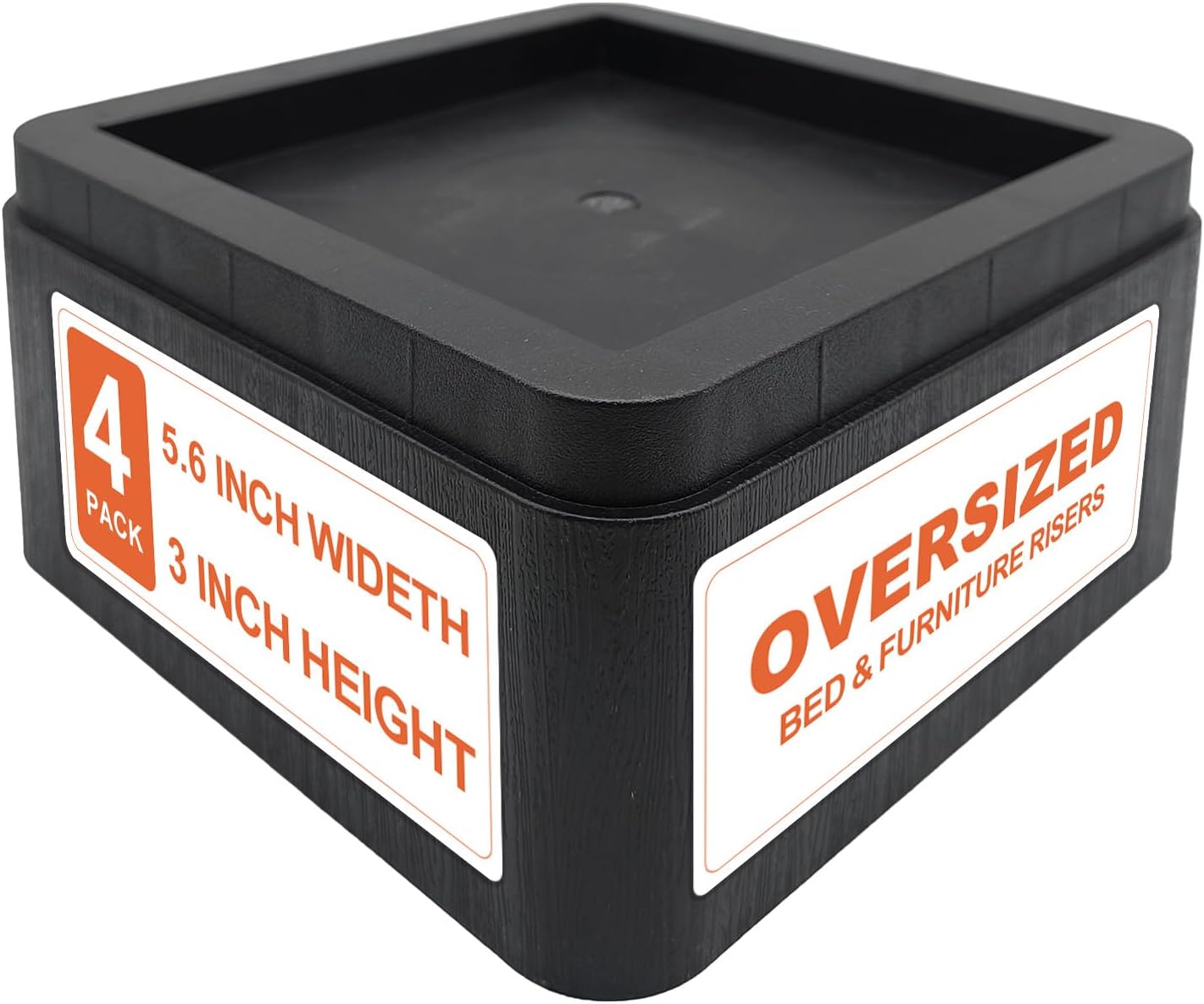 Amazon.com: JONHWI Bed Risers, Oversized Furniture Risers Fit Up to 5.5 ...