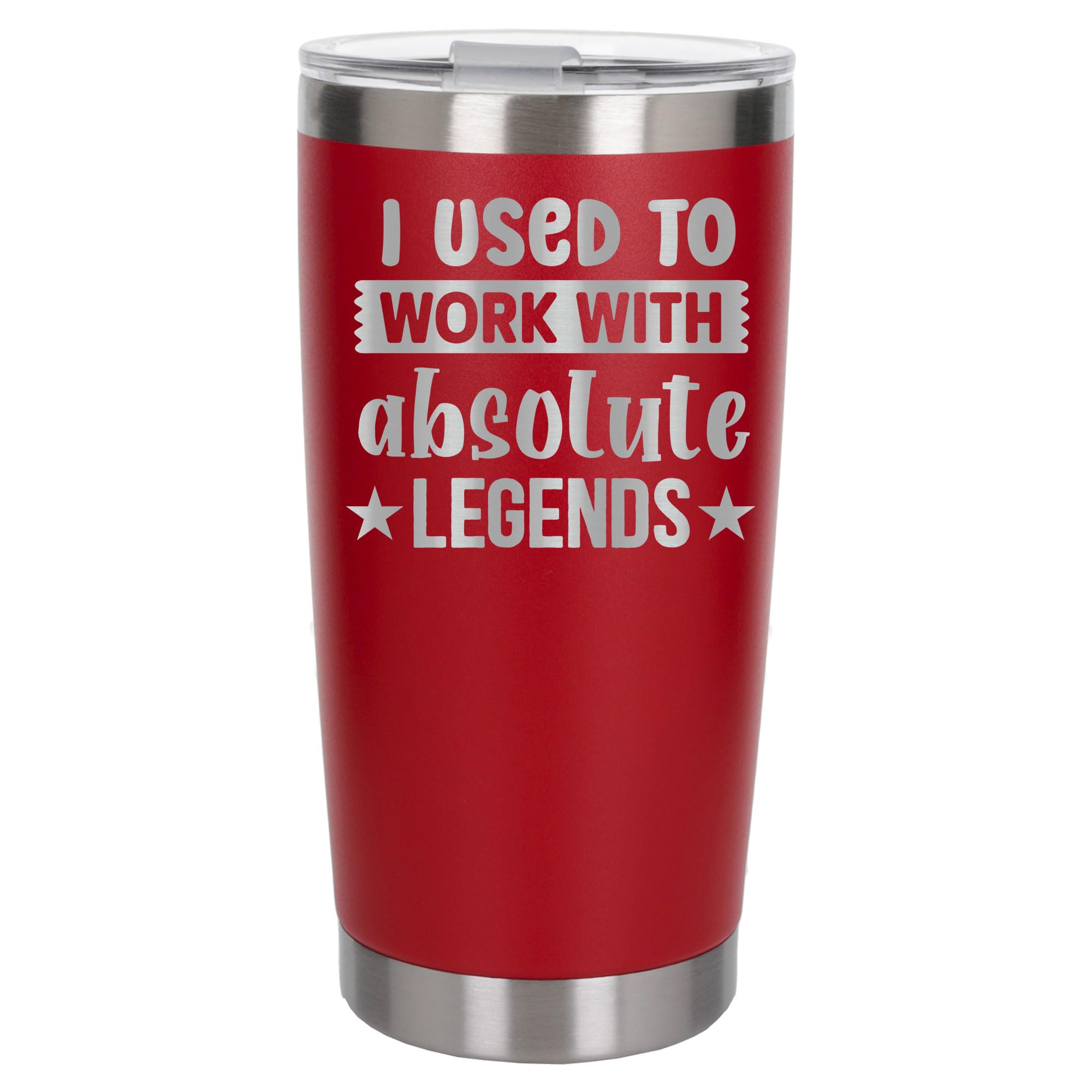 Always Looking Good I Used to Work with Absolute Legends Engraved Insulated Travel Mug Going Away Gift for Coworkers New Job Red Thermal Coffee Flask Travel Mugs with Lids