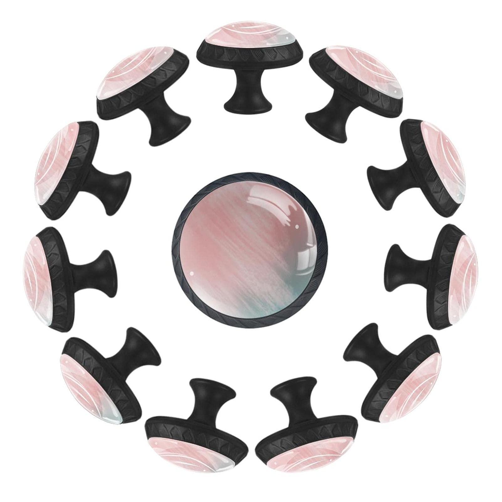 Boutons de meuble en cristal rose blanc bleu 35mm AISSO haut de gamme