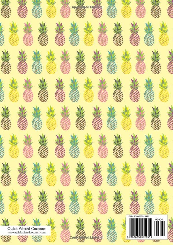 Pineapple Notebook, Lined Pages, A4 - Image 2