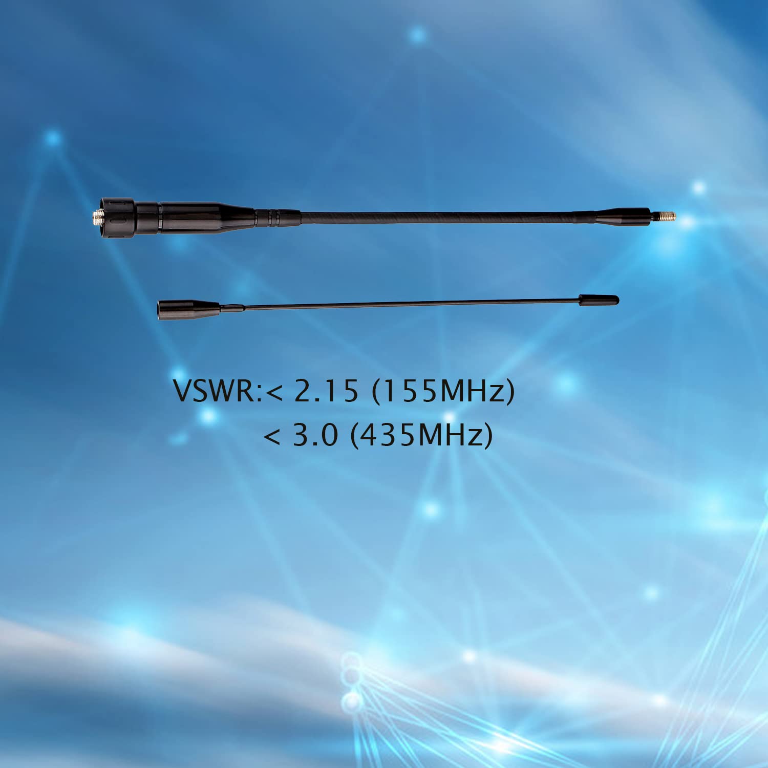 HD1 SMA-F miękka antena dwupasmowa 136-174/400-480MHz UHF/VHF antena kompatybilna z radiem Ailunce HD1 (1 sztuka)