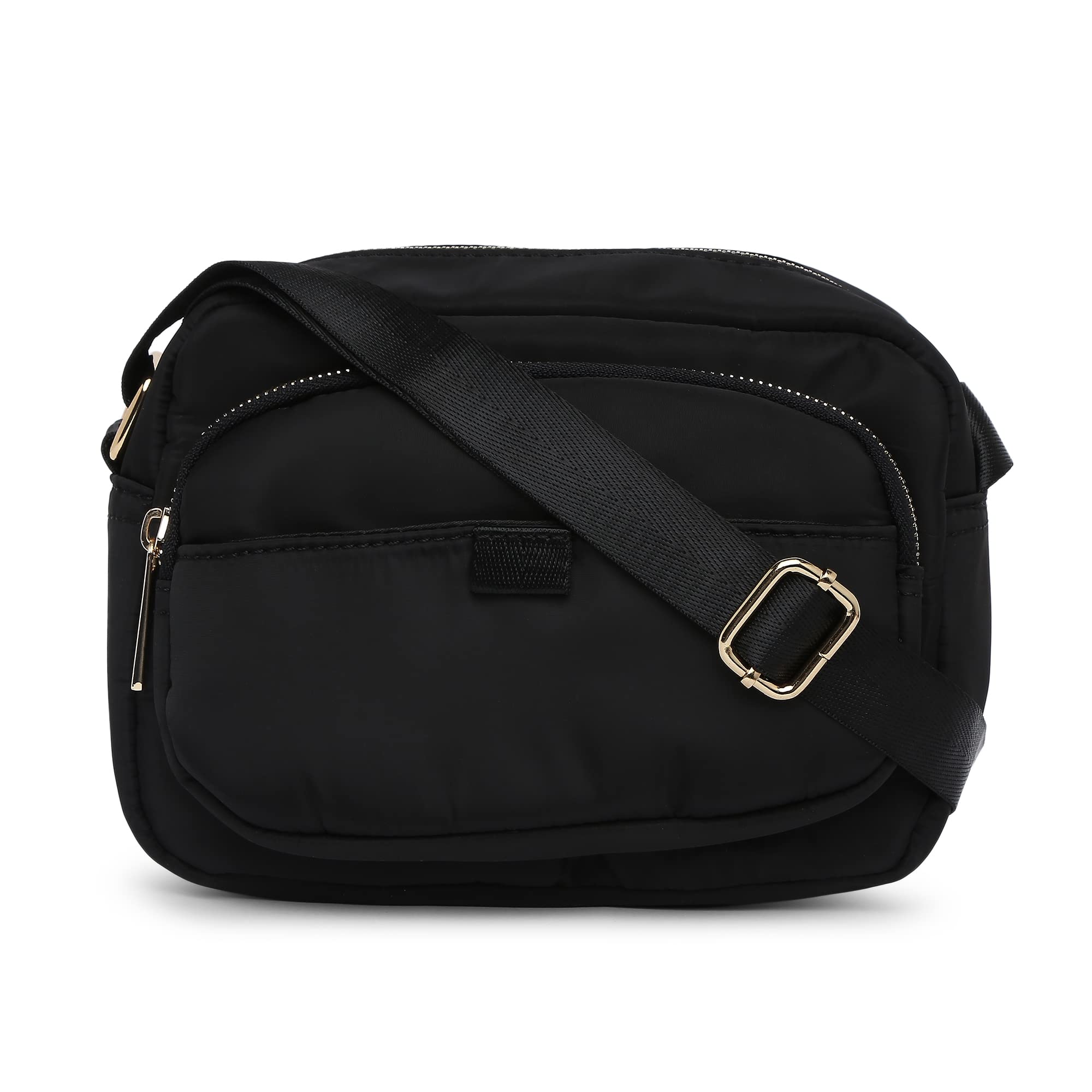Accessorize London Womens Black Faux Leather Leopard Megan Nylon Large Sling Bag | Crossbody Bag for Everyday Use, Parties, Functions, College & Office (B09FKDLPG3) Amazon Price History, Amazon Price Tracker