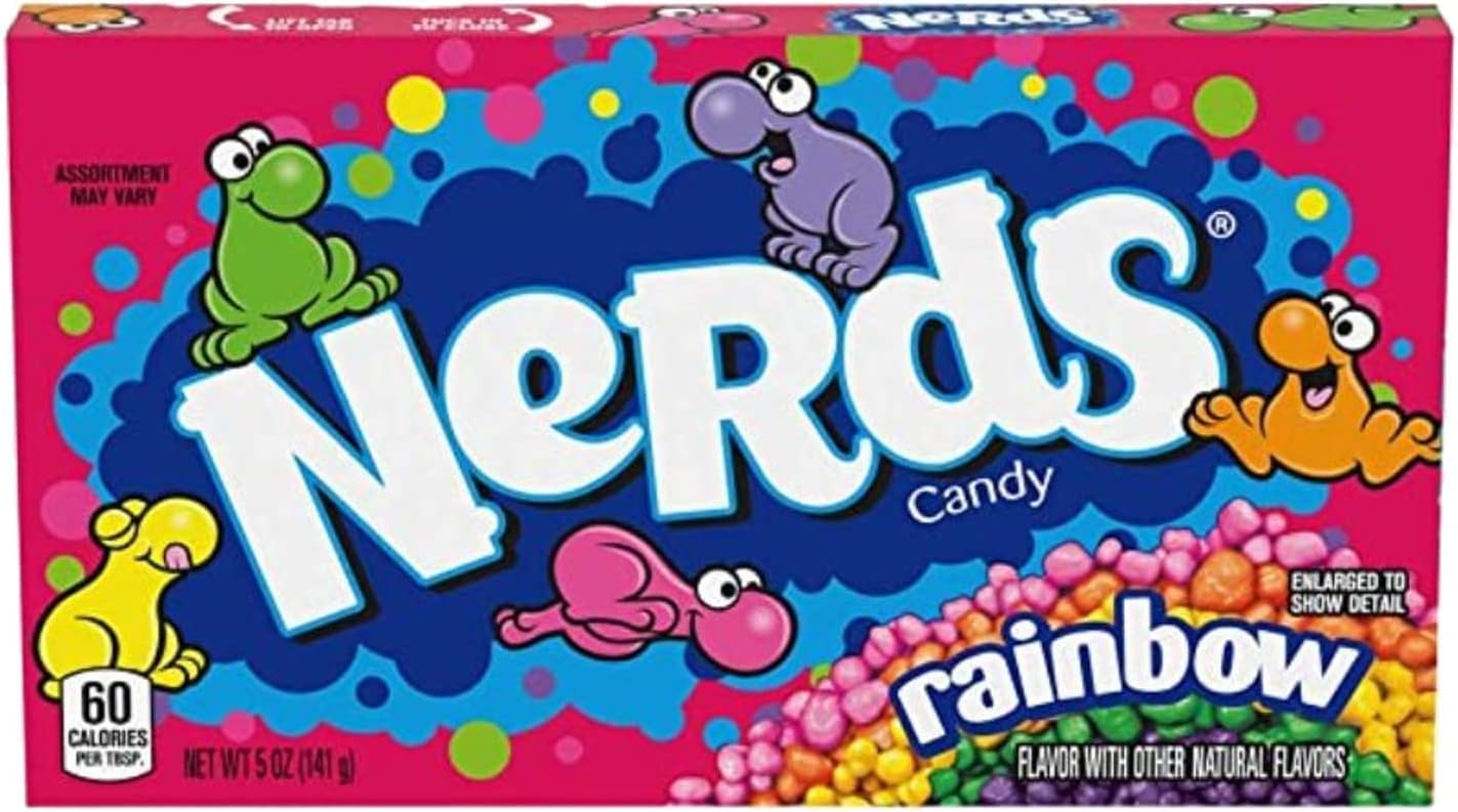 Nerds Rainbow Candy, Crunchy Tangy-Sweet Crunch Tiny Piece Bursts With Vibrant Mixed Fruit Flavour Grape, Sour Apple, Orange, Lemon, 141g (From USA) By DECADENT FOODS-picture-19