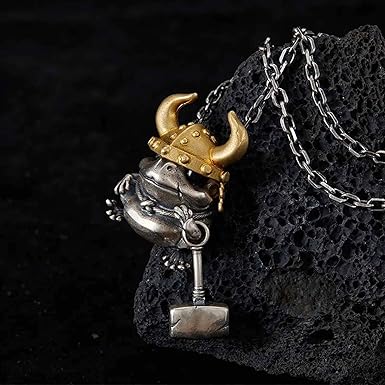 Amazon | vinsiora カエル ライダー ペンダント ネックレス