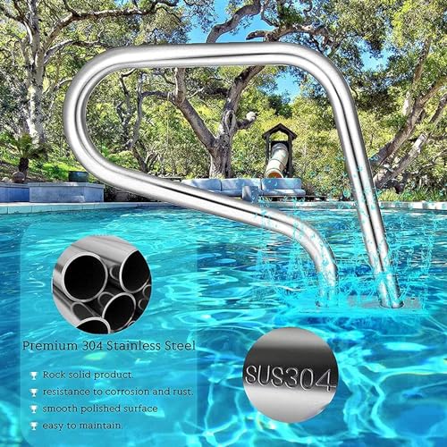 Barandal para piscina de acero inoxidable miniatura 3
