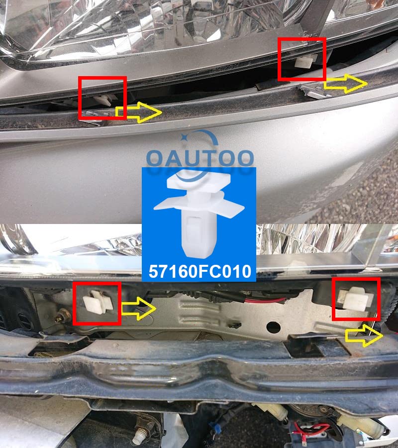 20 clips 57160FC010 para parachoques de Subaru Forester 1998-2005 4