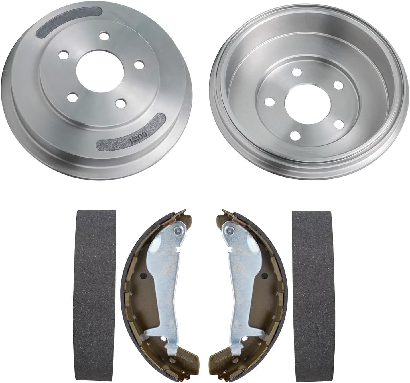 4pc Rear Brake Drums Shoes Kit
