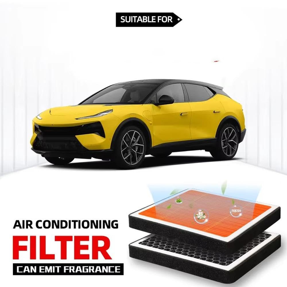 Pezzi Ricambio per Lotus Eletre Filtro Abitacolo, Filtro Aria A Carboni Attivi Filtro Aria Condizionata con Fragranza per Purificare L'aria Dell'abitacolo Dell'auto