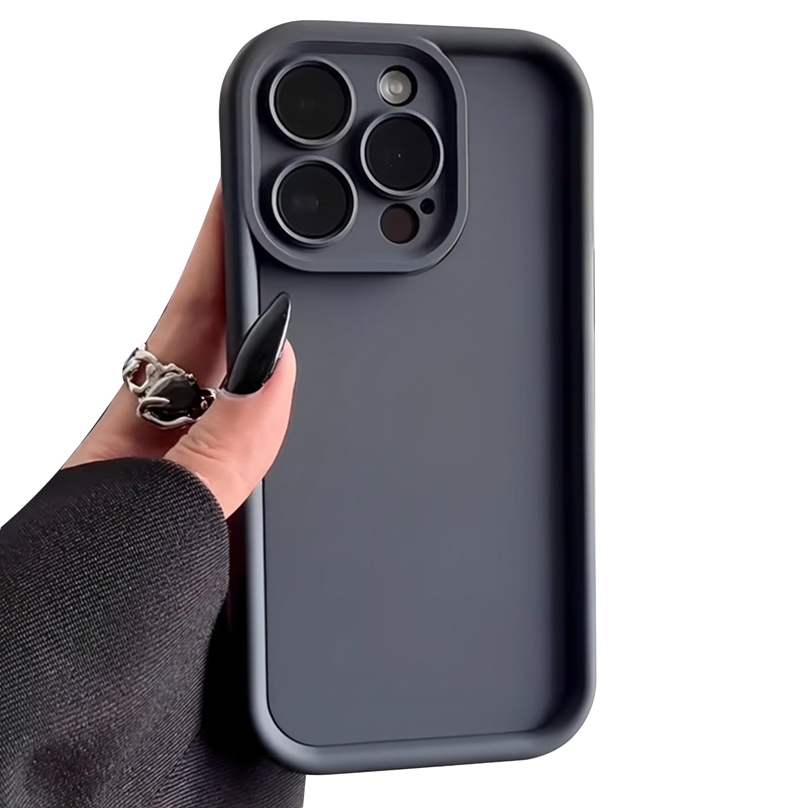 Cutecasee Compatible with iPhone 14 for Women/Girls, Candy Color Silicone Matte Shockproof Soft Bumper Phone Cases for iPhone 14, Grey