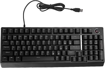 Coverzone Compact Wired RGB Gaming Keyboard – 80% Size Ergonomic Design, Mechanical Sensitive Silent Keys, LED Backlight, Plug & Play, Windows and Mac Compatible | G500X