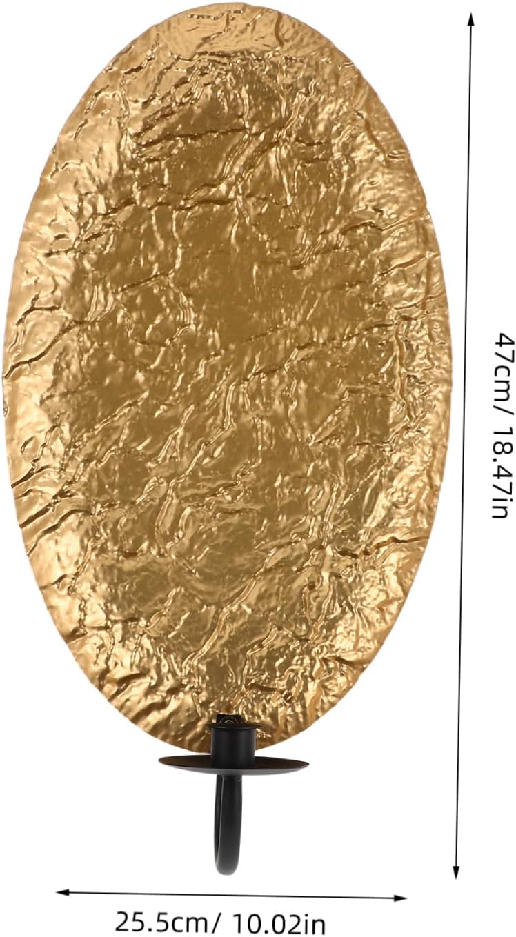 Modern Metal Wall Candle Holder Gold Wall Decor Living Room Decorative Sconce