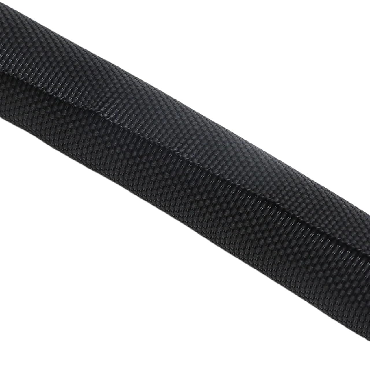 Cubre Cables Funda Trenzada expandible de Cierre automático, Envoltura aislada, Protector Cable con Funda, Organizador autocerrado, 1/2/5 Metros for Computer Automotive(Black,38mm,5 Meters)