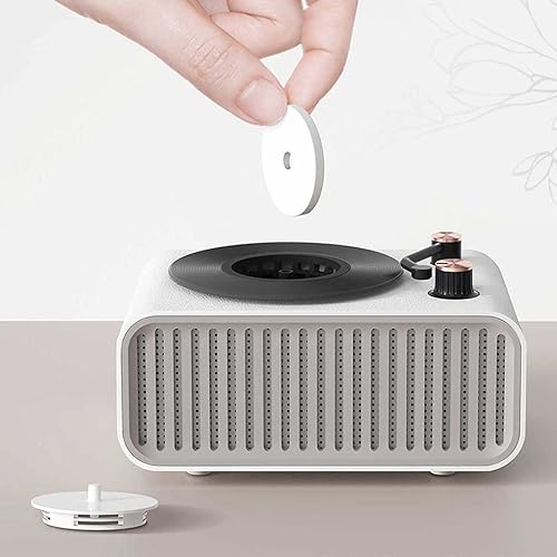 Miniatura 1 de Vivilumens 6 almohadillas de aromaterapia para altavoz Bluetooth retro portátil inalámbrico 3 en 1, regalos para mujeres (primer amor)