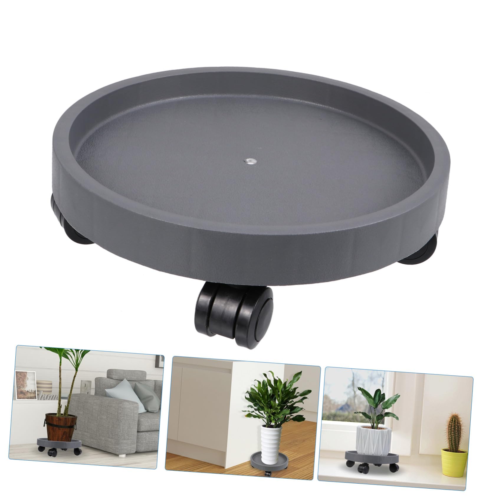 Rollbarer Blumentopfständer mit Rollen, Kunstharz, Größe 320