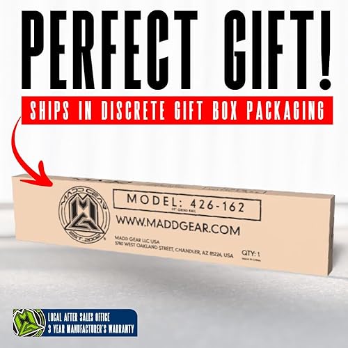 Miniatura 7 de Madd Gear Carril de patinaje de barra plana de 99 pulgadas de largo, resistente, duradero, redondo, patineta o patín en línea, altura ajustable,