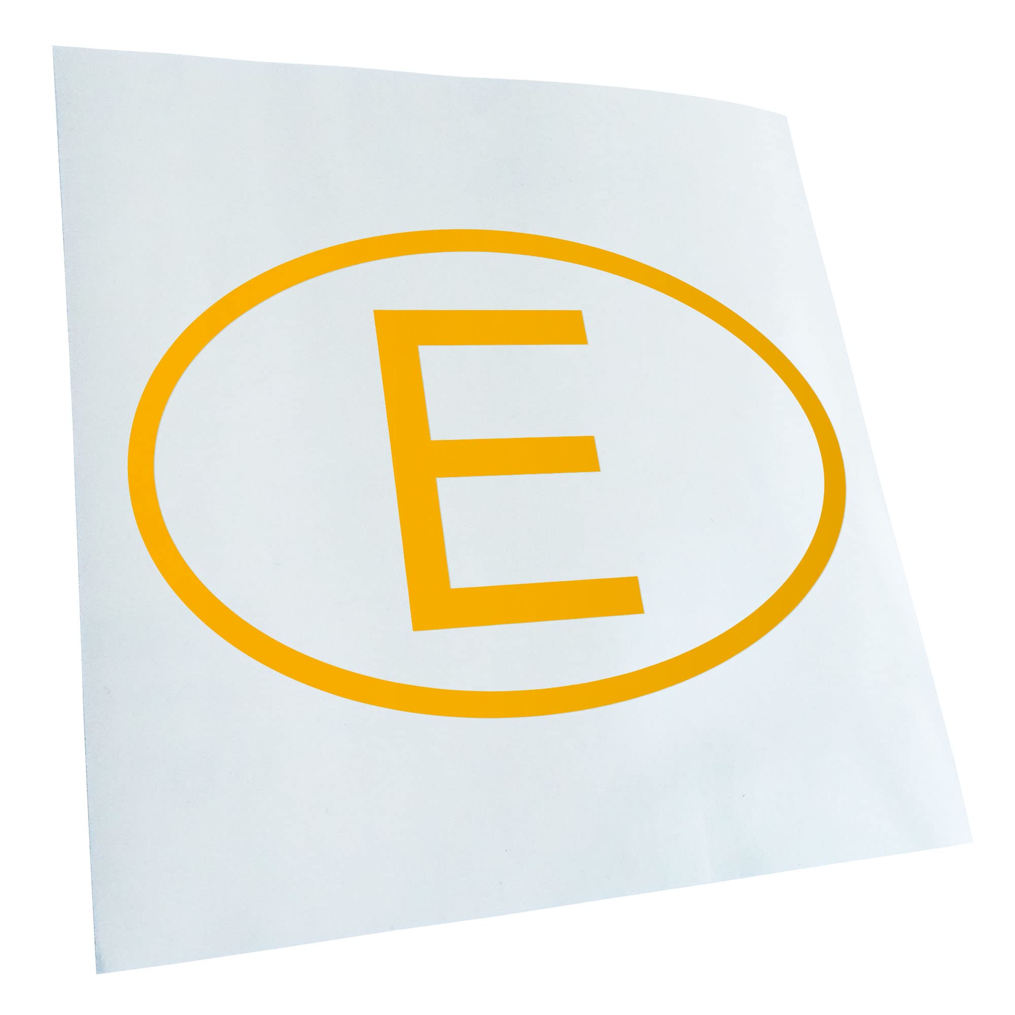 Kiwistar - Car Sticker - Yellow - 50 x 33 cm Spain E - Rear Window Car Sticker Weatherproof for Car Truck Moped Truck - Sticker Exterior Self-Adhesive Tuning Accessories for Window Vehicle Window