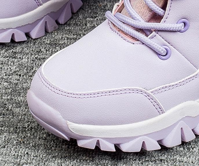 Kids/Girls Snow Boots Winter Warm Water-Proof Outdoor Slip đ„esistant Cold Weather Comfortable Toddler Girl Hiking Walking Boot4