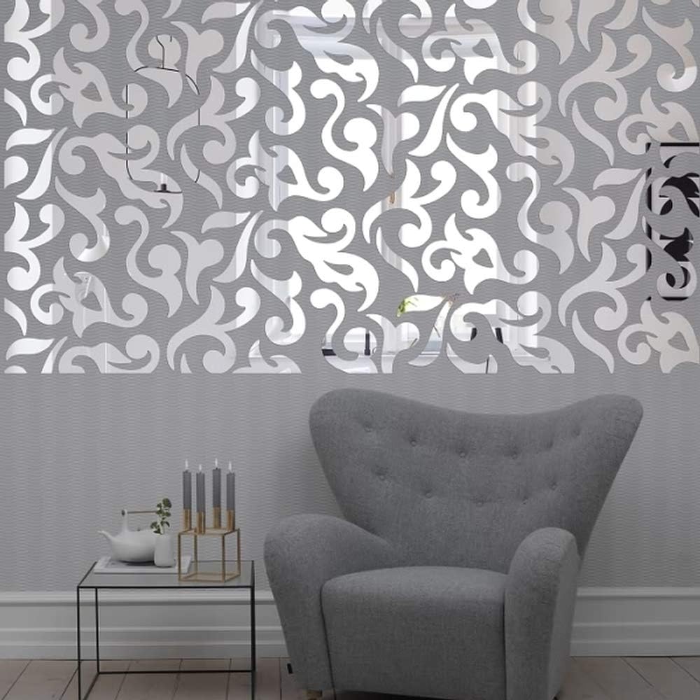 Creative European Style Acrylic Waist Line Ceiling Stickers Vintage Mirror Wall Stickers Home Decor For House Bedroom living room R236