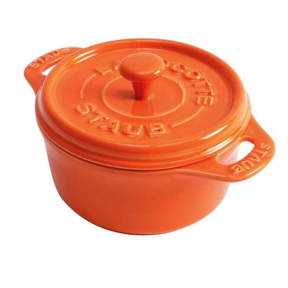 Le Creuset Les Céramiques set de mini-cocottes 10 cm, rouge-orange