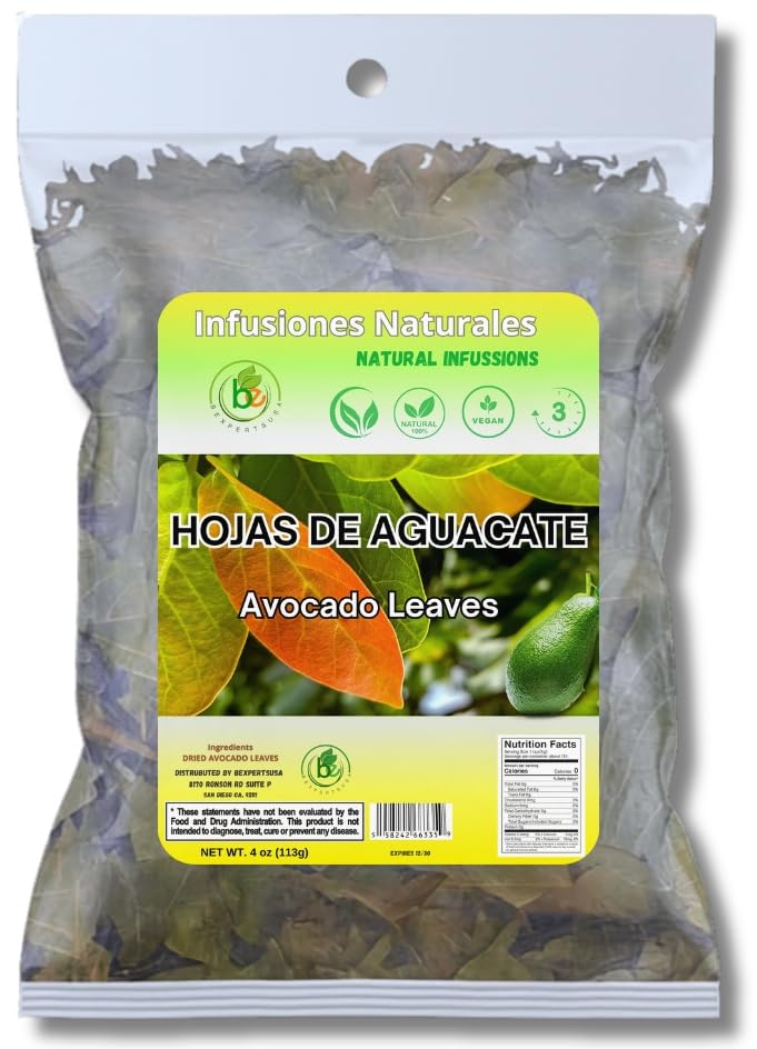 Avocado Tea Leaves 4oz - 100% Natural Hojas De Aguacate, Herbal Aromatic Tea, Caffeine-Free, Non-GMO, Single Pack - Image 9