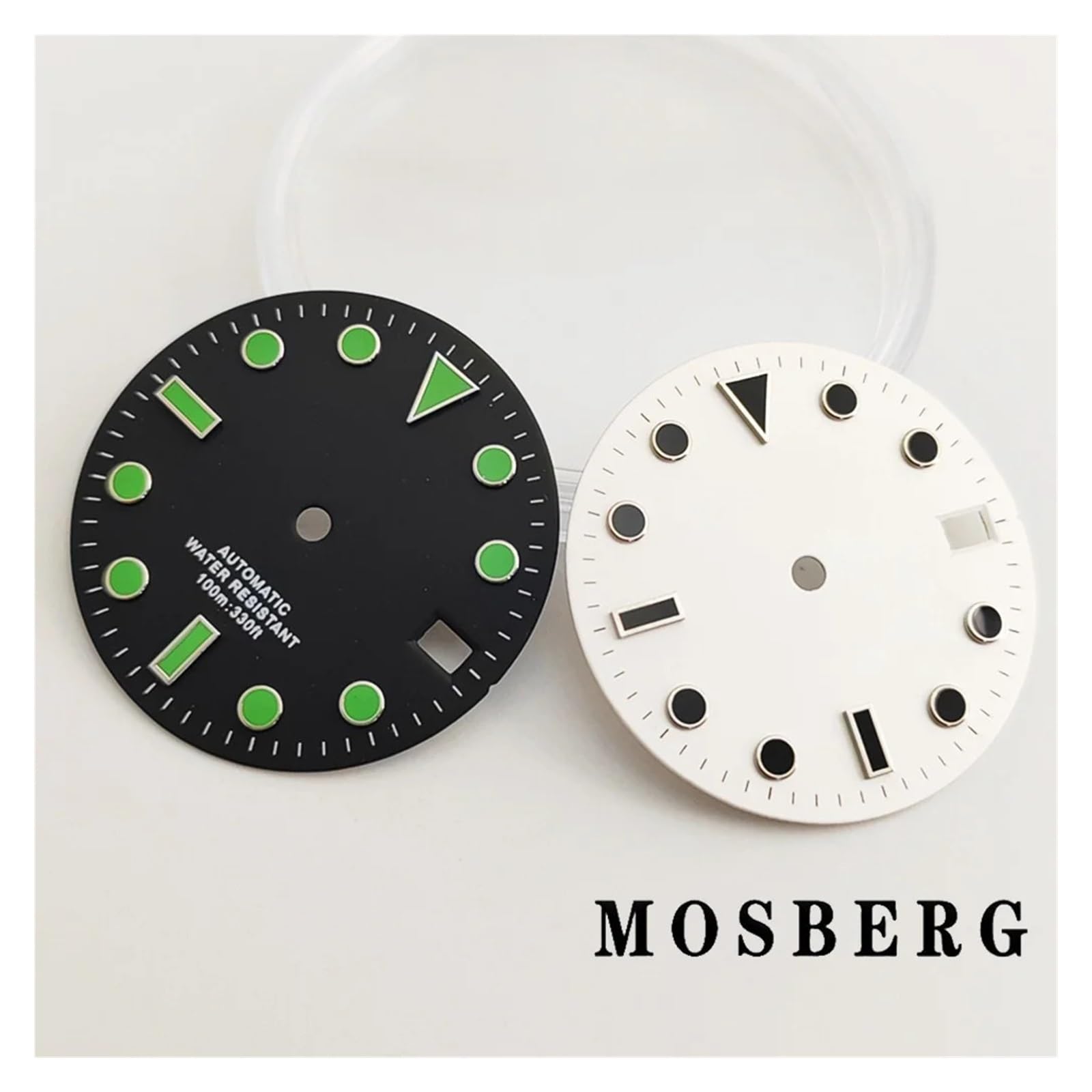 1 szt. 28,5 mm NH35 NH36 Tarcza zegarka z rękami Sterylne czarne białe twarze Akcesoria do mechanizmów automatycznych(Dial with Hands 2)