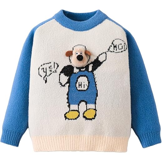 Hopscotch Boys Animal Print Sweater