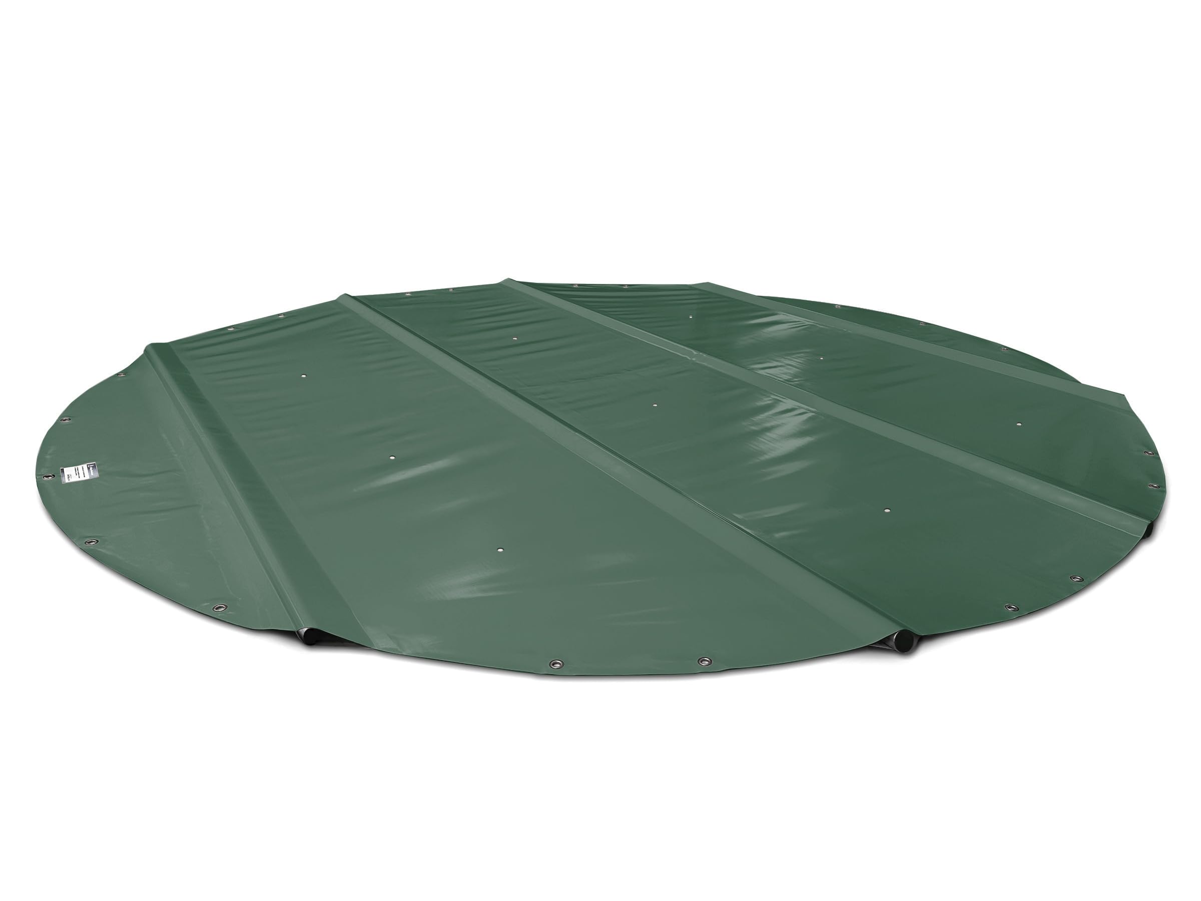 ANKO PLANEN Pokrywa basenu, okrągła pokrywa – wysoki poziom bezpieczeństwa samochodowej PVC 680 g/m² – bez stelaża (średnica plandeki: 500 cm, Zielony)