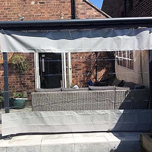 Lona PVC impermeable 1.7x2.5m transparente para cortina exterior y balcón 5