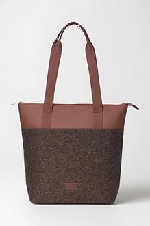 ZOUK Printed Women's Jute Handcrafted Vegan Leather Everyday Tote
