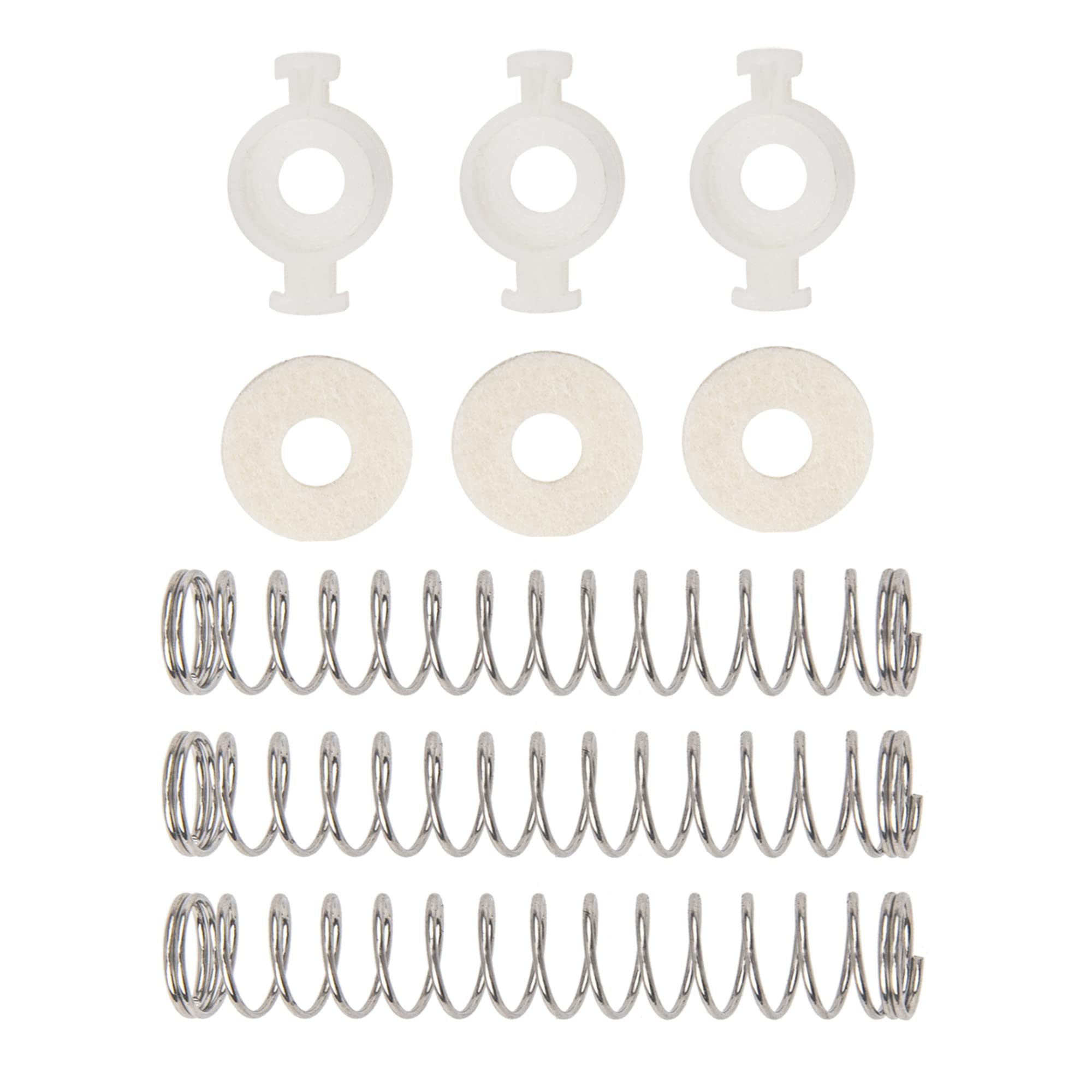 1 kit de réparation de trompette Yootones - Boutons de doigt - Bouchon de valve - Vis de vidange - Clé à piston - Compatible avec les pièces de trompette