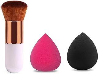 Makeup Brush Makeup Professional Face Brushes Collection Makeup Brush, 2 Pieces Makeup Sponge Blender (Mini Foundation Bru...
