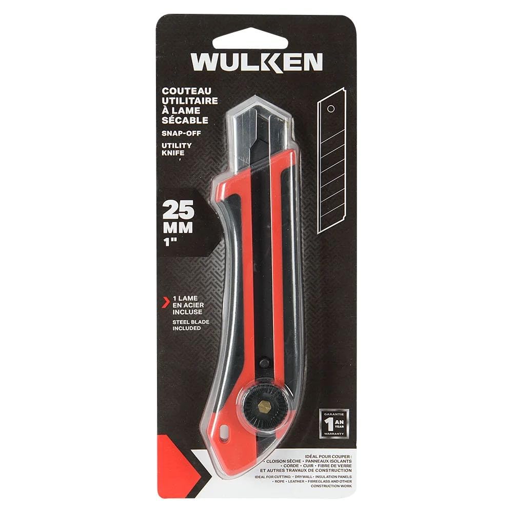 Wulken Snap-Off Utility Knife, front view