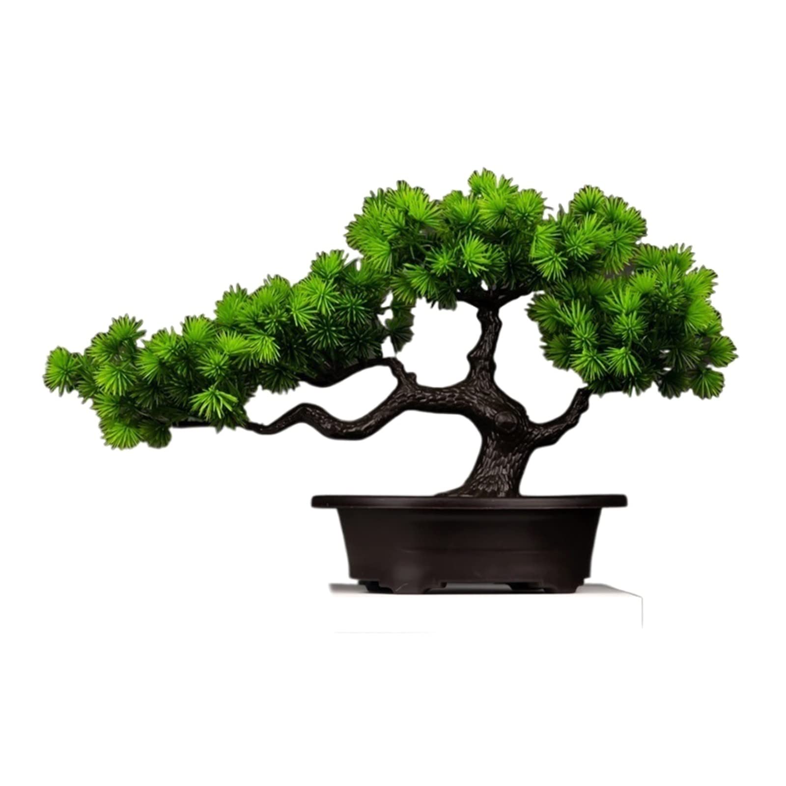 Fake Plant Artificial Potted Tree Desktop Landscape Fake Pines Bonsai High Grade Plant for Home Office Balcony DIY Decor