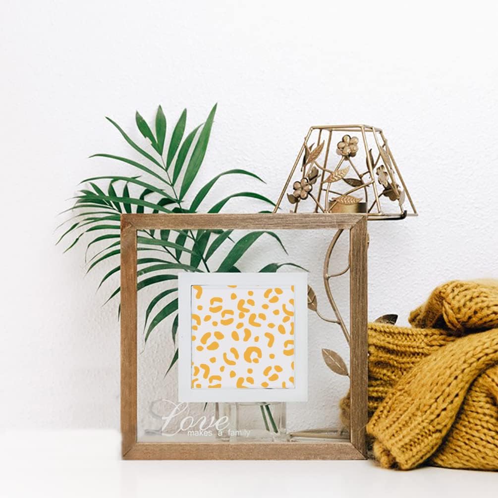 She Love DIY Self-Adhesive Silk Screen Printing Stencil, Leopard Pattern Reusable Mesh Stencils Transfer for DIY Home Decor, T-Shirts, Ceramic, Wood, Tote-Bags, Fabric, Easter (1 Pcs Leopard)