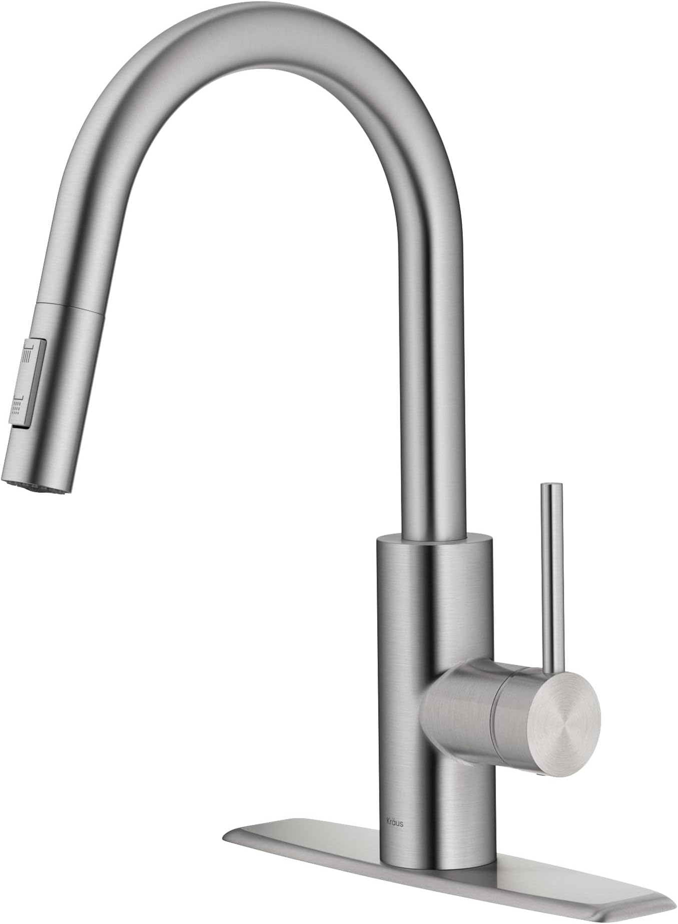 Oletto Spot Free Stainless Steel Dual Function Kitchen Faucets with Pull Down Sprayer, KPF-2620SFS