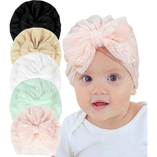 Premium Soft Bow Head Wrap Pack of 5