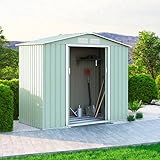 rimessa attrezzi in lamiera  Casetta da giardino box in lamiera rimessa attrezzi Chalet NATURE 213x127x195cm