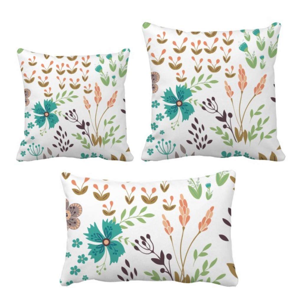 Coussin fleurs colorées insert inclus décoration canapé maison salon