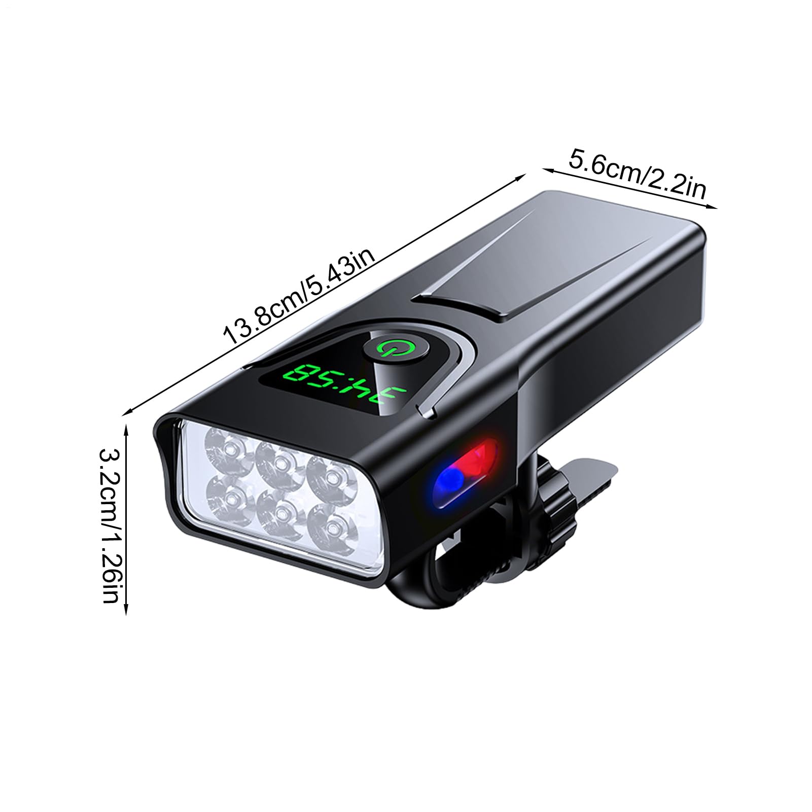 per Bici Notturne Fanale Posteriore Ricaricabile Impermeabile 5 Modalità | 1000 Lumen Anteriore Bici 5200mAh per Ciclismo Adulti Bambini Scooter e Passeggino